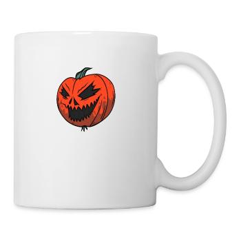 Spooky Halloween : La citrouille maléfique - Mug blanc - blanc - Droite