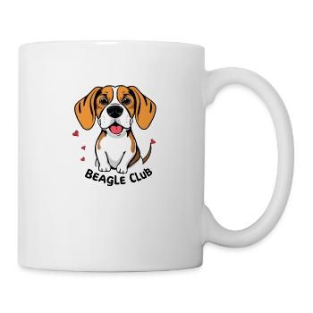 Beagle Club – Schlappohren zum Verlieben - Tasse - Weiß - Rechts