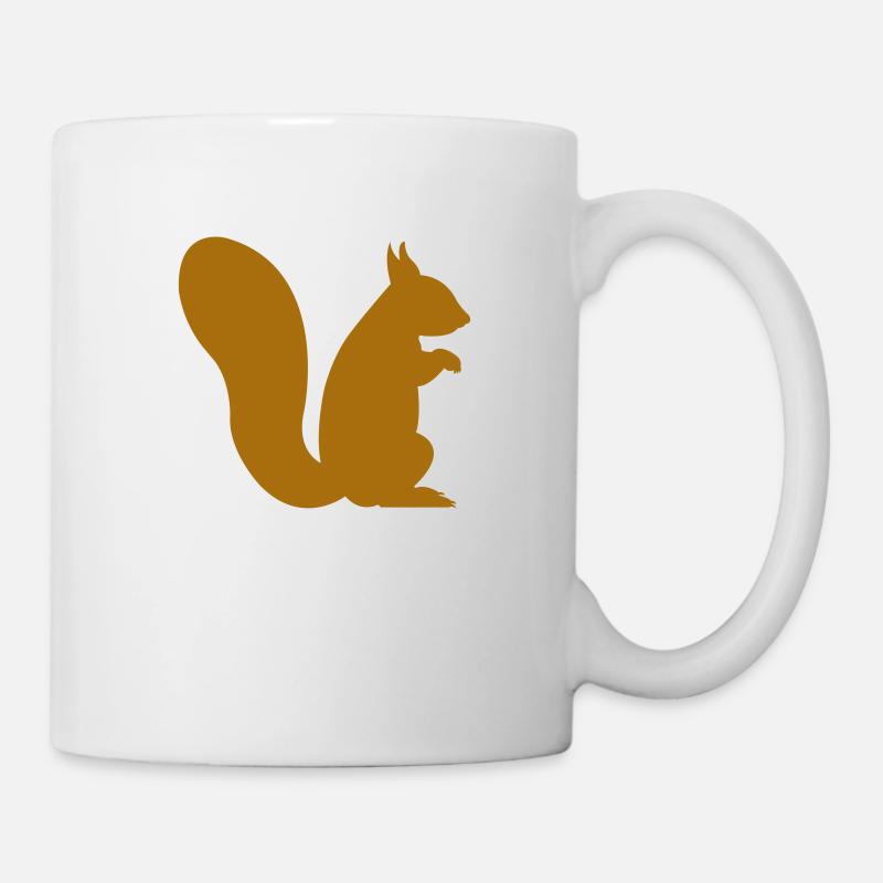 eichhörnchen - Tasse - Weiß