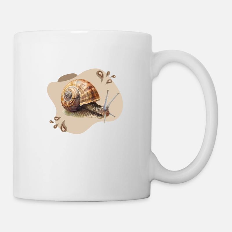 Escargot - Mug blanc - blanc