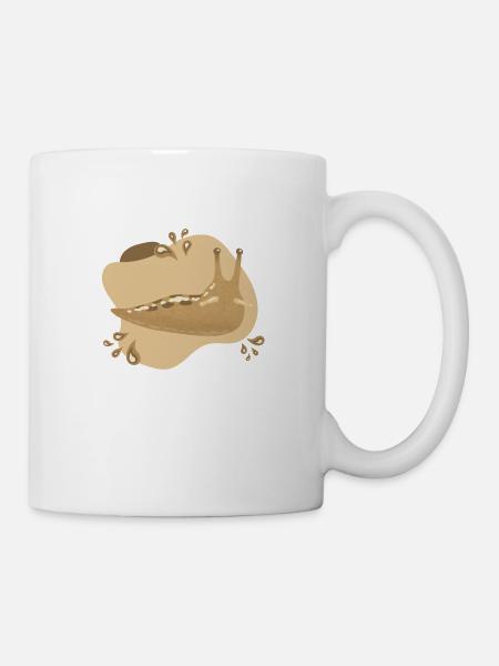 Nacktschnecke - Tasse - Weiß