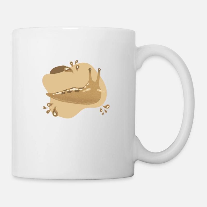 Nacktschnecke - Tasse - Weiß