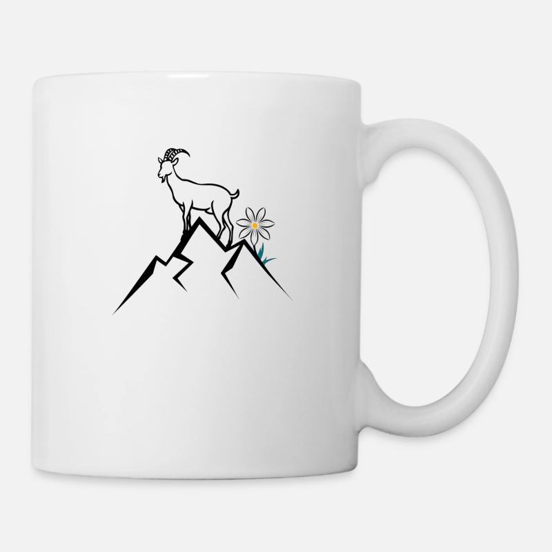 Berg, Alpen - Tasse - Weiß