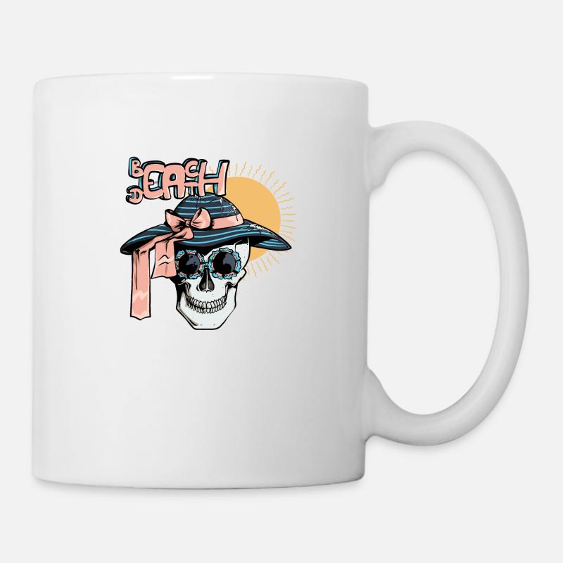 Ein Totenschädel in der Sonne - Tasse - Weiß