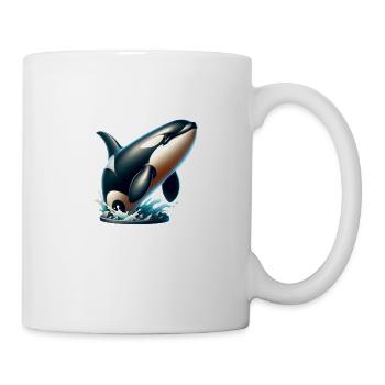 Orca Wal - Tasse - Weiß - Rechts