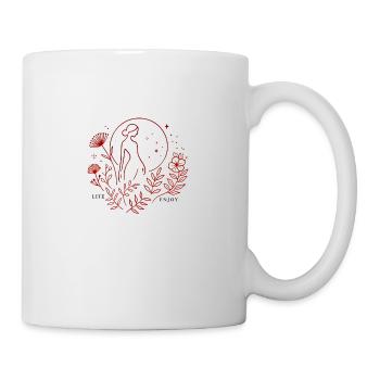 Fleur vivante - Mug blanc - blanc - Droite