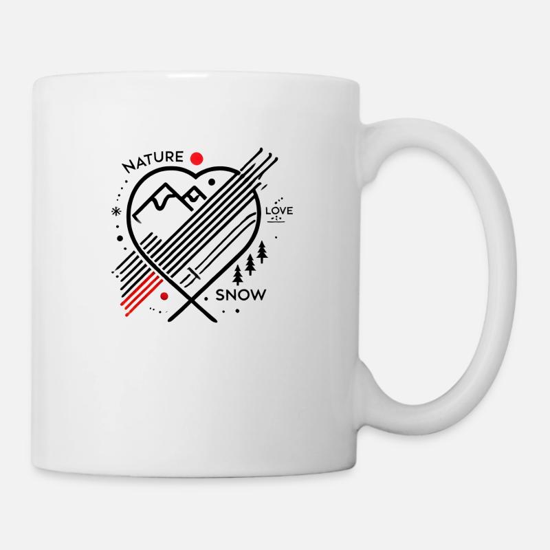 Nature Neige Amour - Mug blanc - blanc