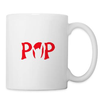 Fuck Pop Music Heavy Metal Hard Rock Hand Gesture - Mug - white - Right