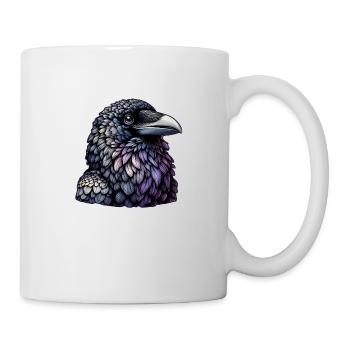 Art du corbeau mystique - Mug blanc - blanc - Droite