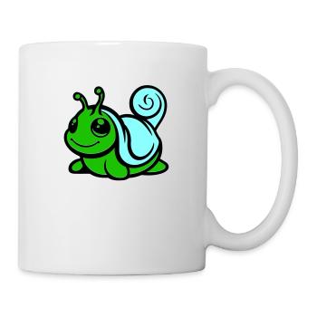 Bande dessinée d’escargot - Mug blanc - blanc - Droite