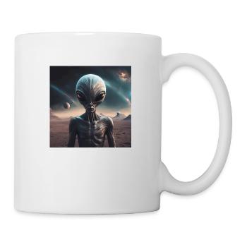 Alien - Tasse - Weiß - Rechts