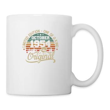 Oktober 1954 - Im Oktober 1954 wurden Legenden geboren - Tasse - Weiß - Rechts