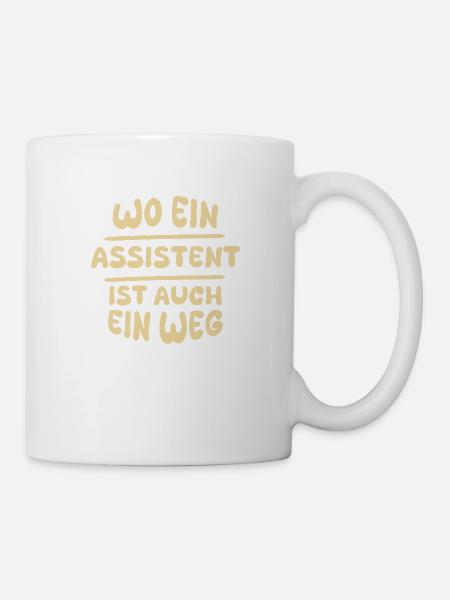 Assistent Assistent - Tasse - Weiß