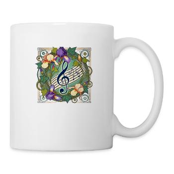 Clé de sol - Mug blanc - blanc - Droite