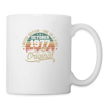 Octobre 1977 - Légendes Sont Nées En Octobre 1977 - Mug blanc - blanc - Droite