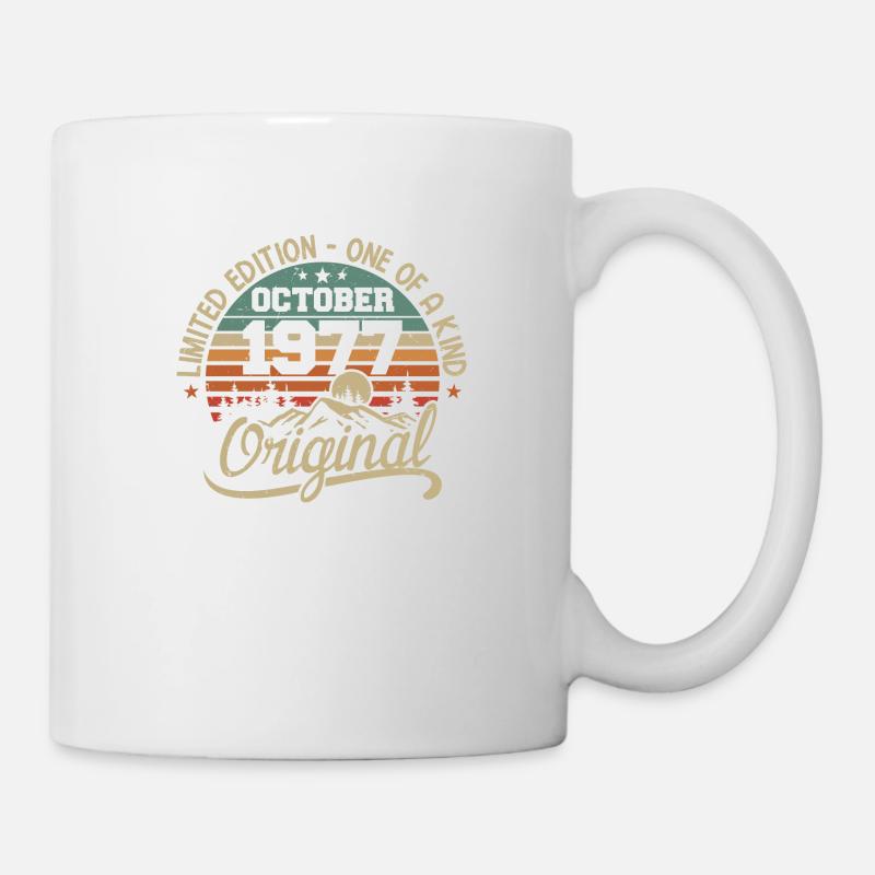 Octobre 1977 - Légendes Sont Nées En Octobre 1977 - Mug blanc - blanc