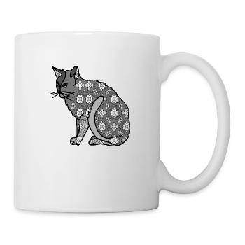 Katze - Tasse - Weiß - Rechts