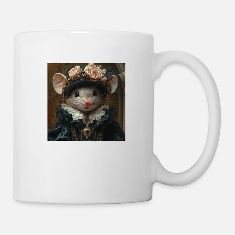 Gothic Maus - Tasse - Weiß