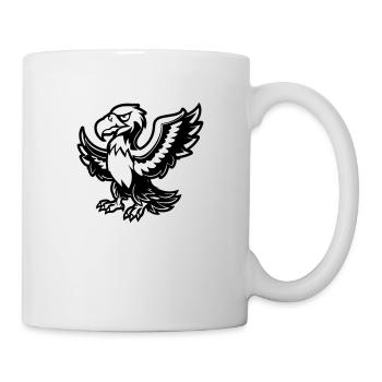 Aigle Bande Dessinée Animal - Mug blanc - blanc - Droite