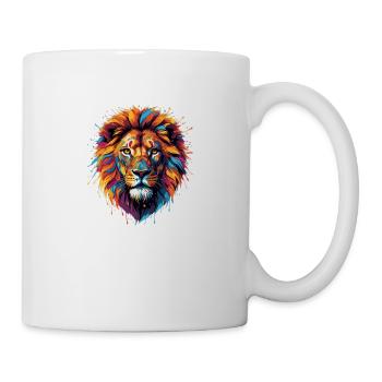 Lebendige Löwenkraft - Tasse - Weiß - Rechts