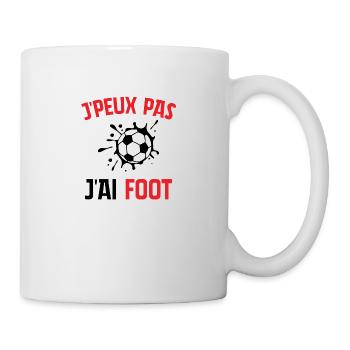 J´Peux Pas J´Ai Foot Football Enfant Garcon - Mug blanc - blanc - Droite