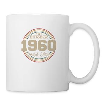 Born October 1960 Retro Birthday October 1960 - Mug - white - Right