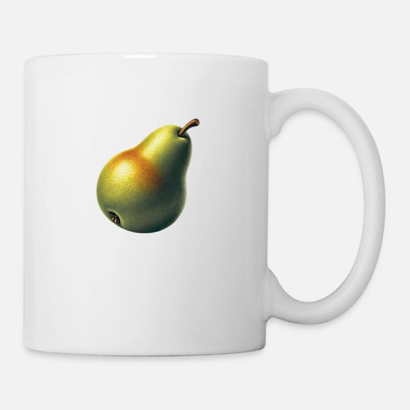 Pear Fruit Retro Look Fruit Collection - Mug - white