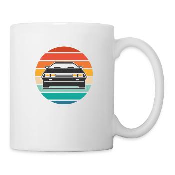 Delorean Rainbow - Tasse - Weiß - Rechts