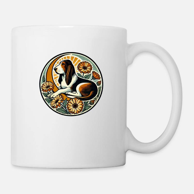 Basset Hound - Mug blanc - blanc