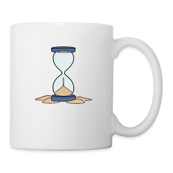 Sablier Temps vide Fin Patience - Mug blanc - blanc - Droite