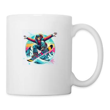 Snowboard Jump - Mug - white - Right
