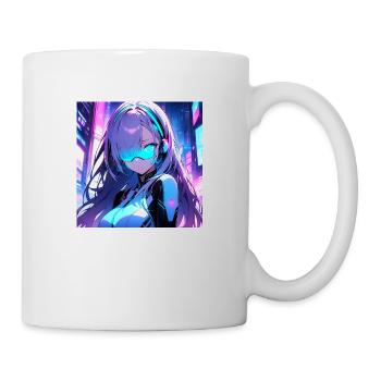 Cyber girl - Mug blanc - blanc - Droite