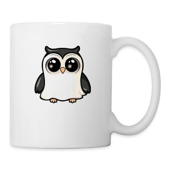Owl Halloween Comic Ghost - Mug - white - Right