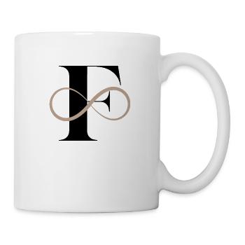 Unendlicher Buchstabe f - Tasse - Weiß - Rechts