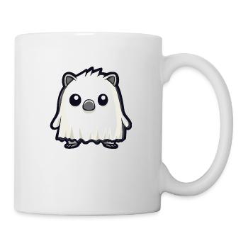 Hedgehog Halloween Comic Ghost - Mug - white - Right