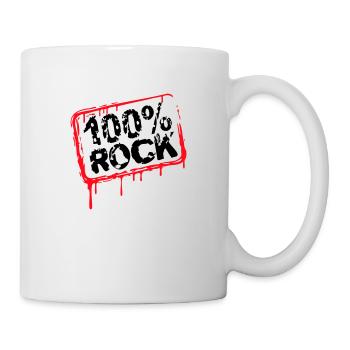 100% Percent Musique Rock Timbre Graffiti Drops - Mug blanc - blanc - Droite