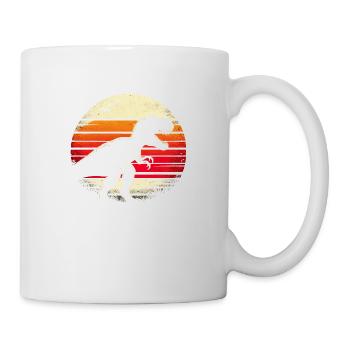 Dinosaur T-Rex Retro Vintage Dinosaur Lovers Gift - Mug blanc - blanc - Droite