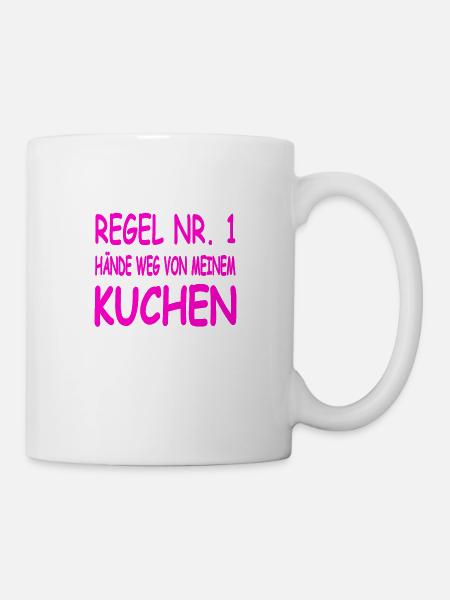 Kuchen - Tasse - Weiß