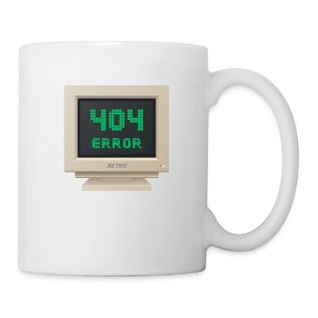 CRT design - Error 404 - Mug - white - Right