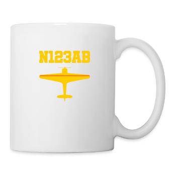 Custom Aviation - Flugzeug - Luffahrt - Pilot - Tasse - Weiß - Rechts