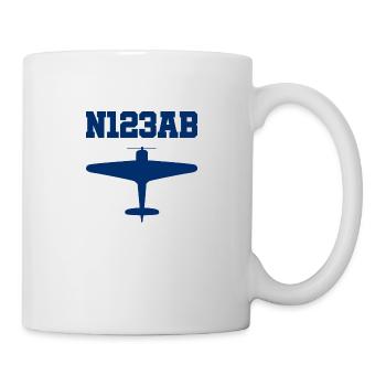 Custom Aviation - Flugzeug - Luffahrt - Pilot - Tasse - Weiß - Rechts