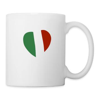 Cœur Italie - Mug blanc - blanc - Droite