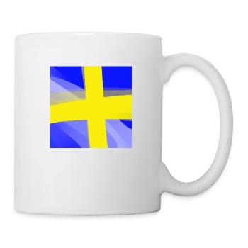 Drapeau de la Suède - Mug blanc - blanc - Droite