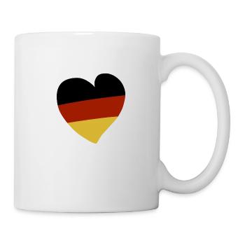 Allemagne Cœur - Mug blanc - blanc - Droite