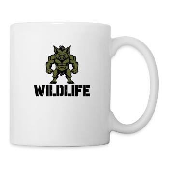 Sanglier Bande dessinée Faune - Mug blanc - blanc - Droite