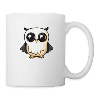 Owl Halloween Comic Ghost - Mug - white - Right