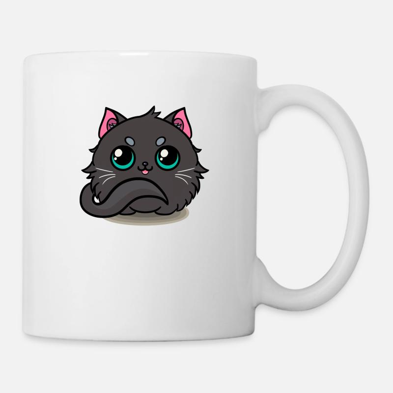 Black cat! - Mug - white