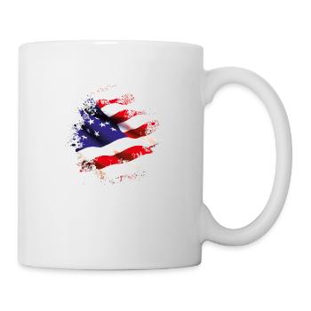 splat États-Unis - Mug blanc - blanc - Droite