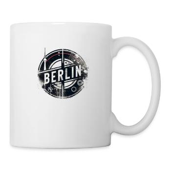 Berlin Grunge Design Alexanderplatz Berlin Ours - Mug blanc - blanc - Droite