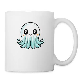 Jellyfish Halloween Comic Ghost - Mug - white - Right